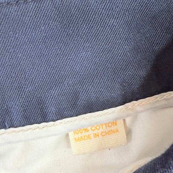 J. Crew Chino City Fit Navy Flip Flop Embroidered Shorts 8 - Picture 7 of 8